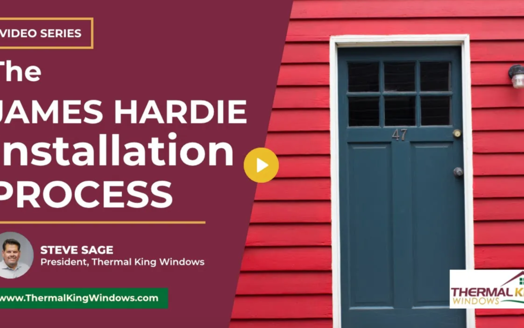 What is the James Hardie siding installation process?