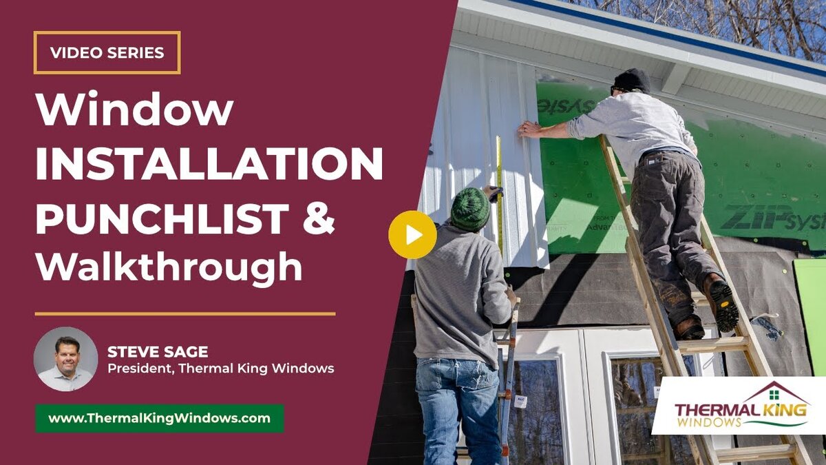 window installation punchlist
