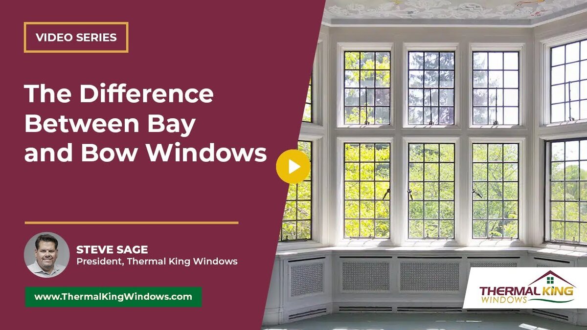difference between bay and bow windows