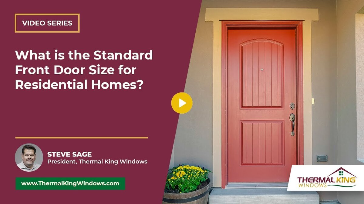 standard front door size