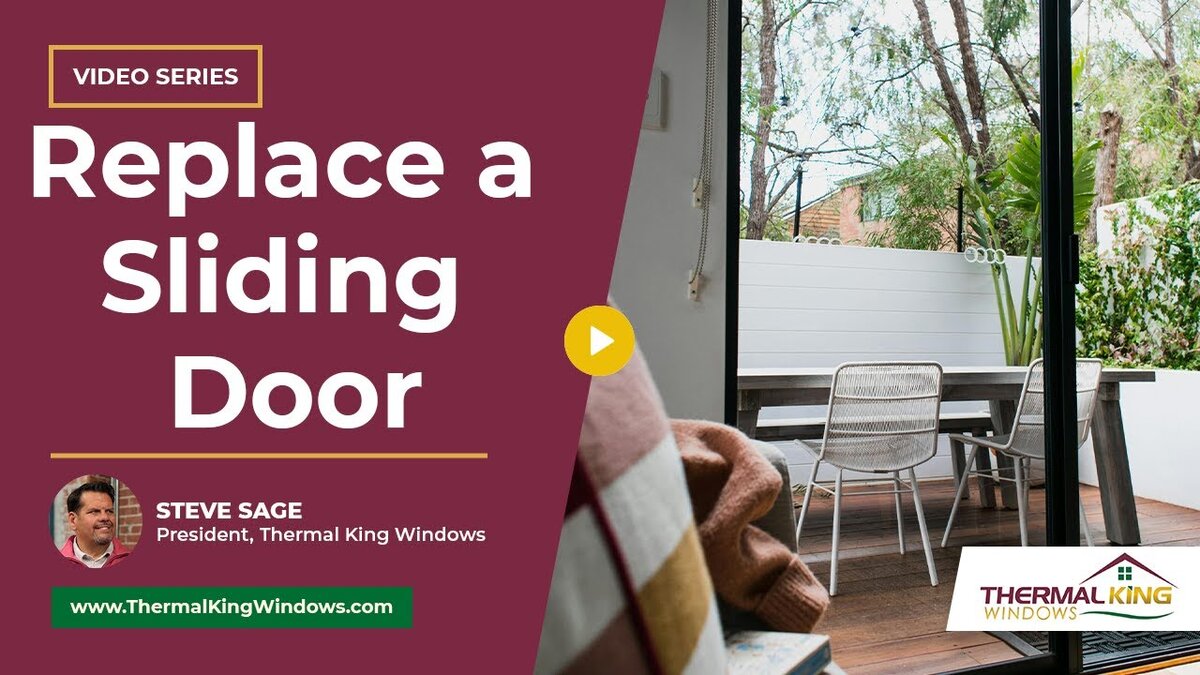 replace a sliding door