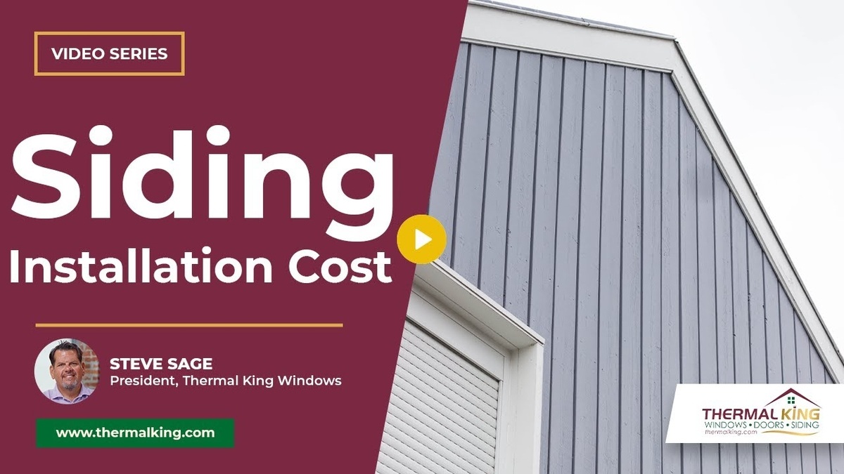 siding installation cost