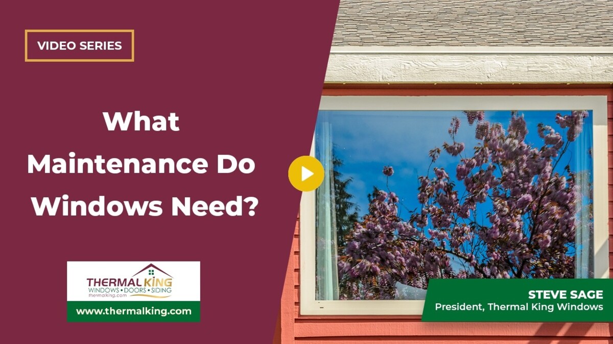 what maintenance do windows need