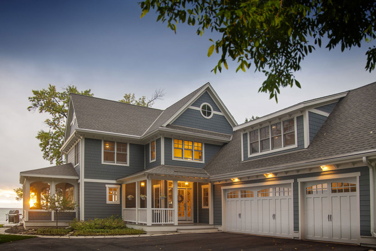 Overland Park home with hybrid fiberglass-reinforced vinyl replacement windows